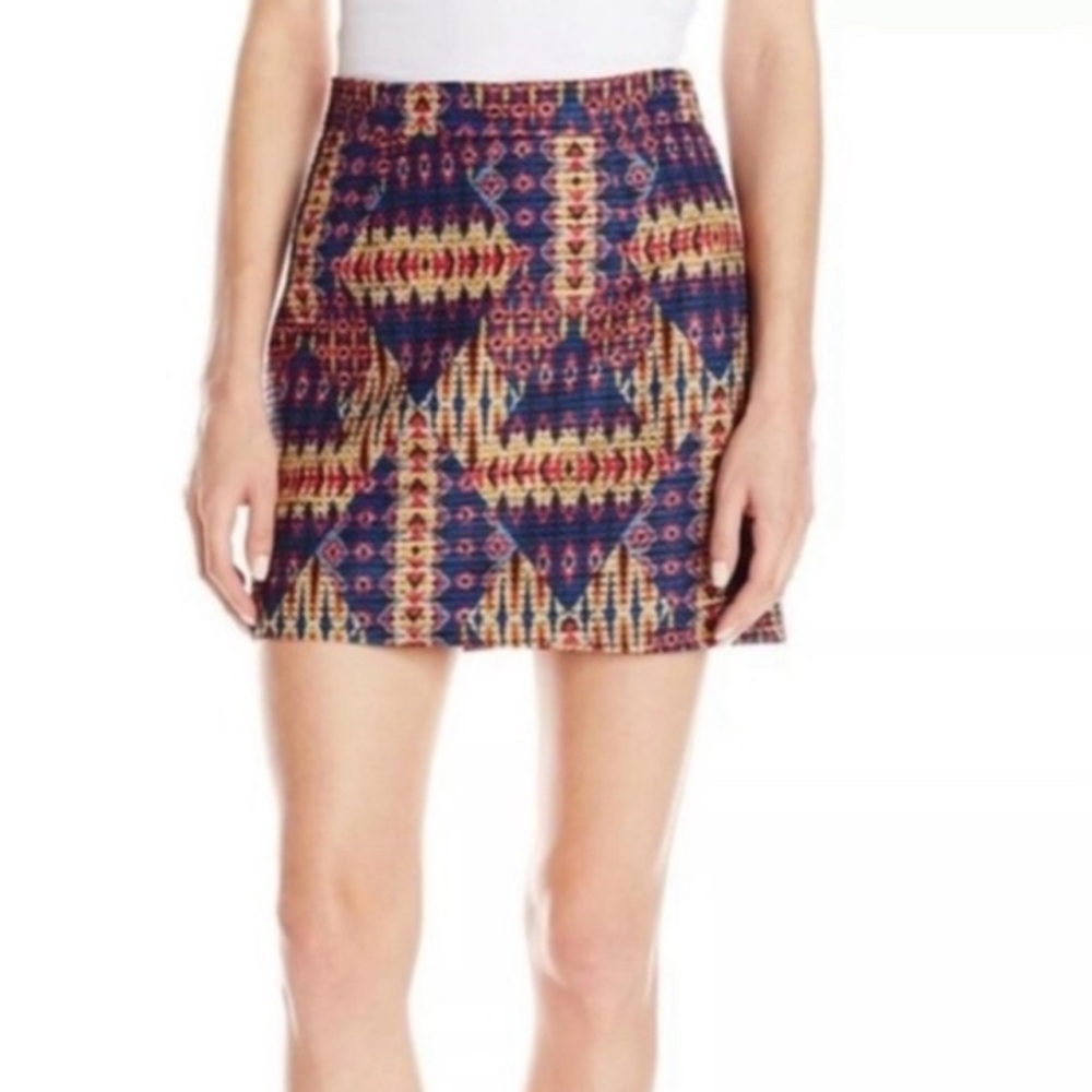Sam Edelman ‘Embroidered’ Multicolor Geometric pattern Pencil Skirt NWT Sz 8